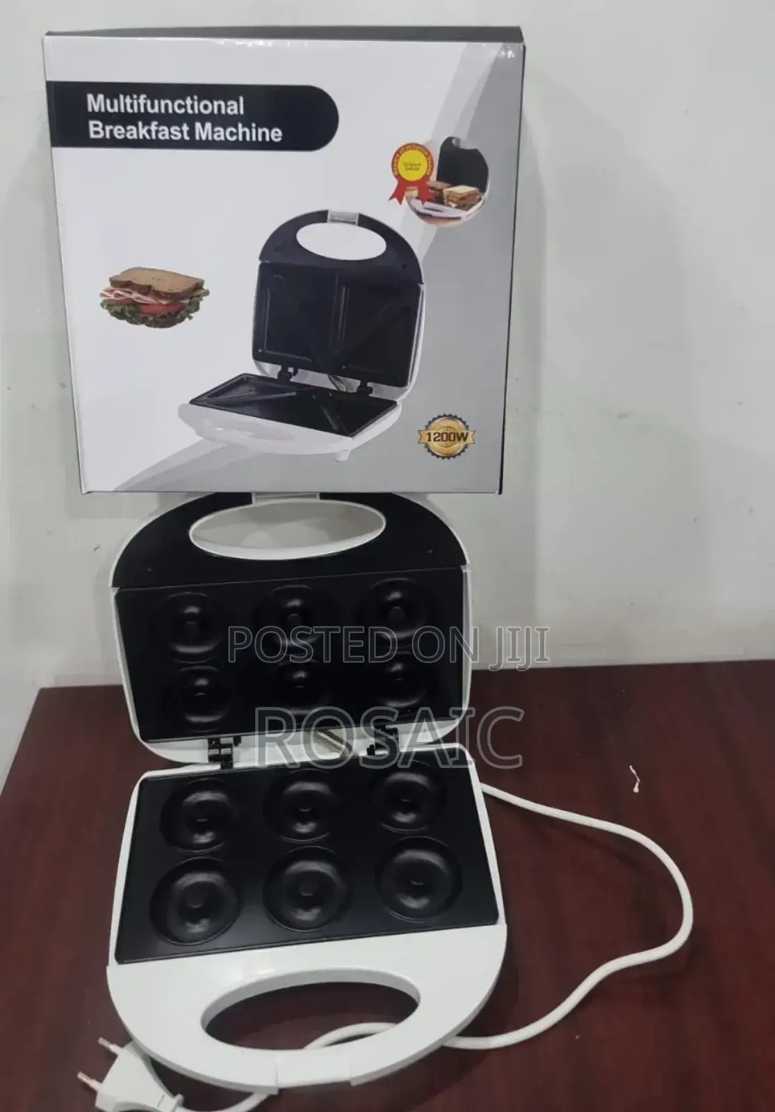 Electrical Multifunction Breakfast Machine 6pc Donut Maker