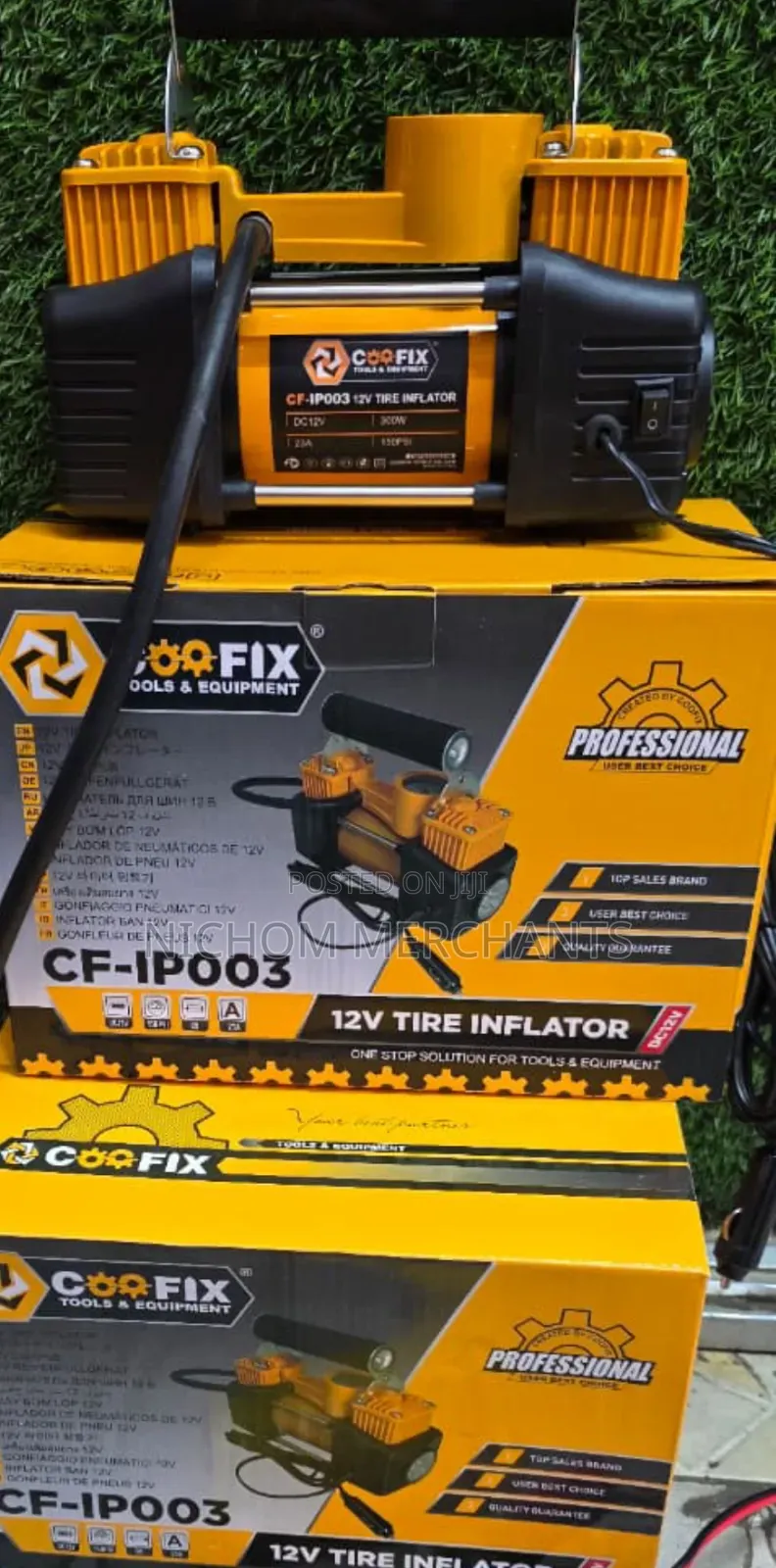 Coofix 12v Tire Inflator/Mini Compressor