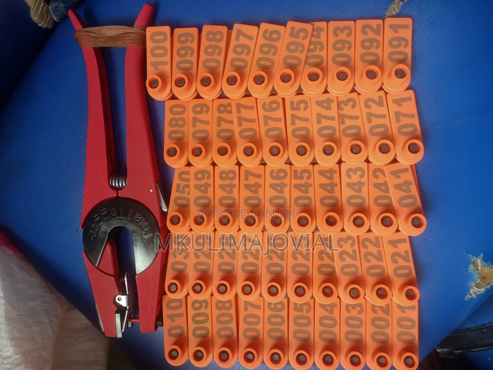 Sheep/ Goat Ear Tags Orange Pack(100pcs) Goat Tags