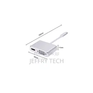 2 in 1 Usb Type-C to Hdmi Vga Adapter