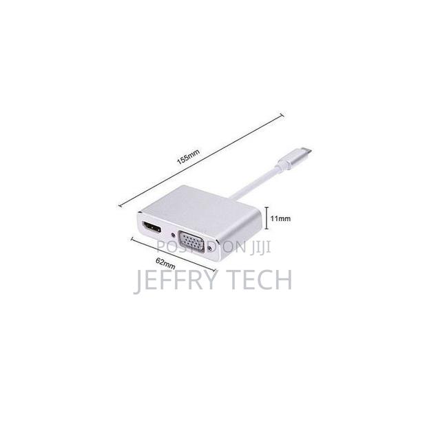 2 in 1 Usb Type-C to Hdmi Vga Adapter - thumbnail 3