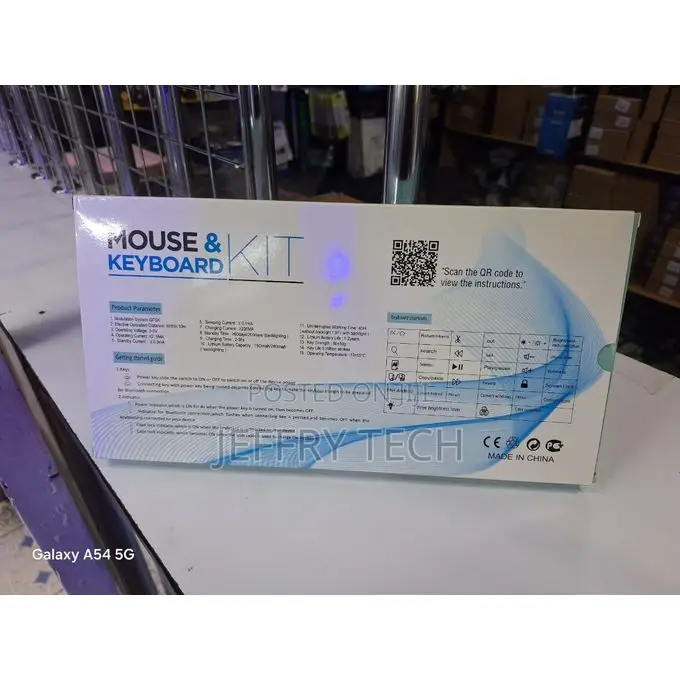 Rechargeable Bluetooth Keyboard Mouse Kit Wireless