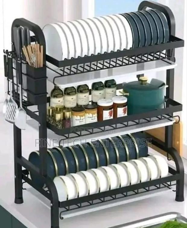 3 Tier High Quality Carbon Steel Dish Rack
