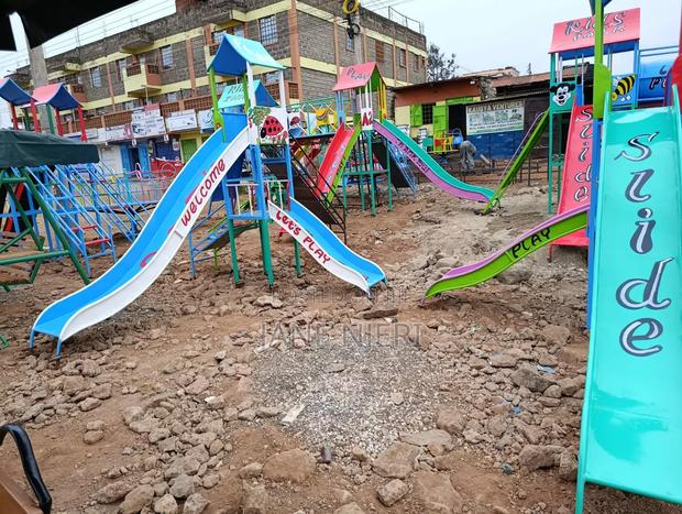 Swings ,Playground Equipments Double Slides - thumbnail 2