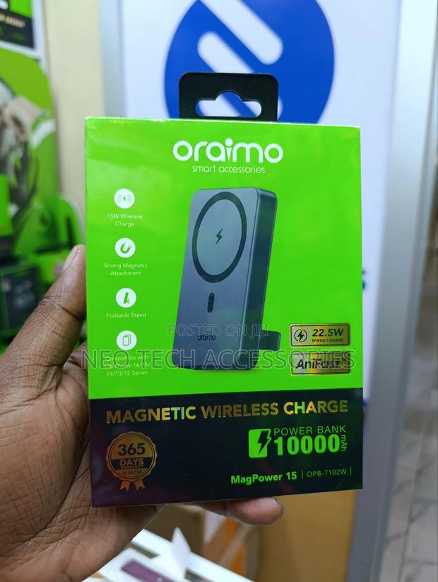Oraimo Magpower 15 10000 Mah Wireless Powerbank With Phone Stand