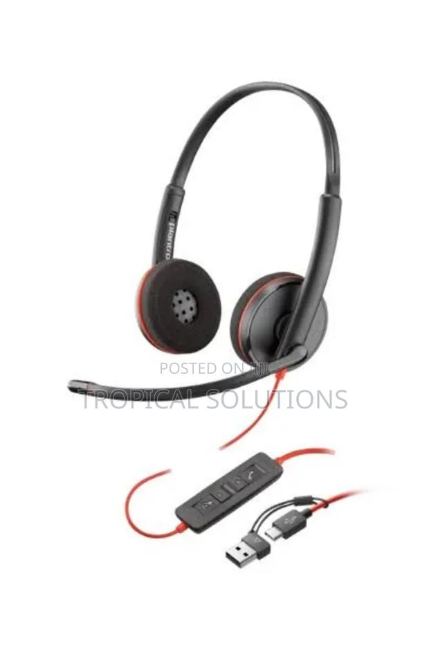 Poly Black Wire 3220 Stereo Usb -C Headset + Usb -C - thumbnail 4