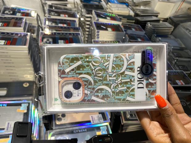 Saphire Christian Dior Designer Case iPhone 15 - main view