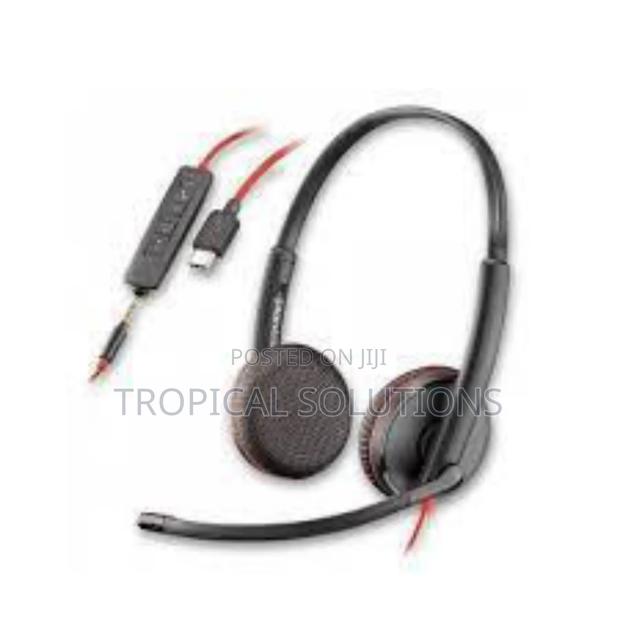 Poly Blackwire 3225 Stereo Usb -C Headset+ 3.5 Mm Plug + Usb-C