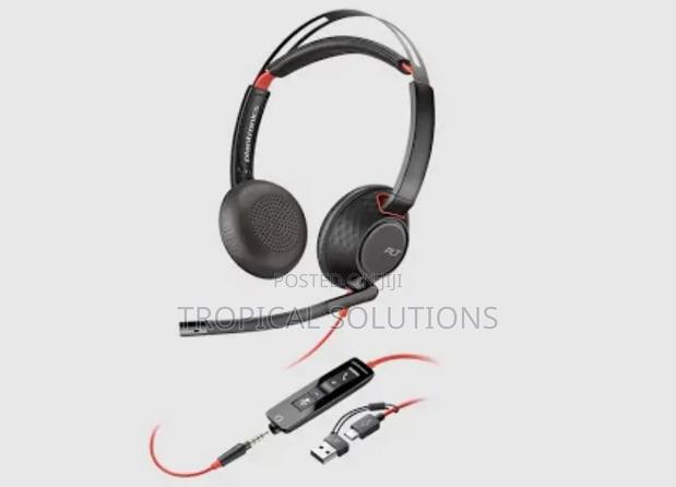 Poly Blackwire 5220 Stereo Usb -C Headset+ 3.5 Mm Plug + Usb -C/ Adapt - thumbnail 3