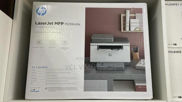 Hp M236sdw Printer Black on White