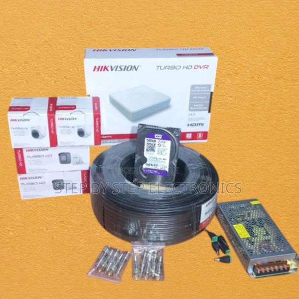 Hikvision 4 2mp 1080p Hd CCTV Cameras- Smart Phone Accessible System