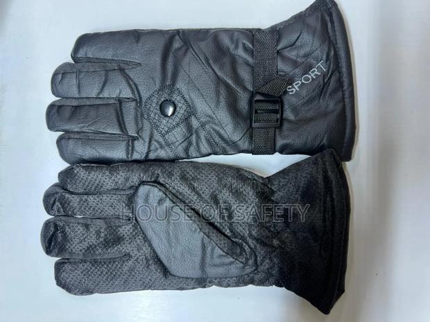 Black Leather Gloves . - thumbnail 3