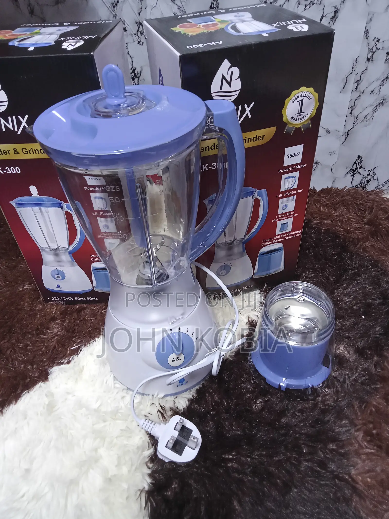 Nunix Multi-Speed Blender With Dry Mill Attachment
