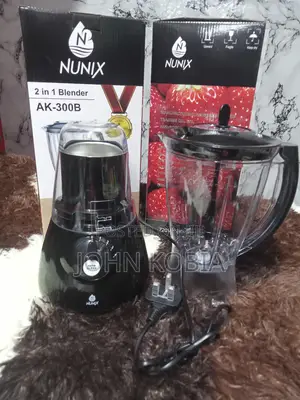 Nunix Ak-300b 2-in-1 Blender Grinder – 1.5l, 350w Motor