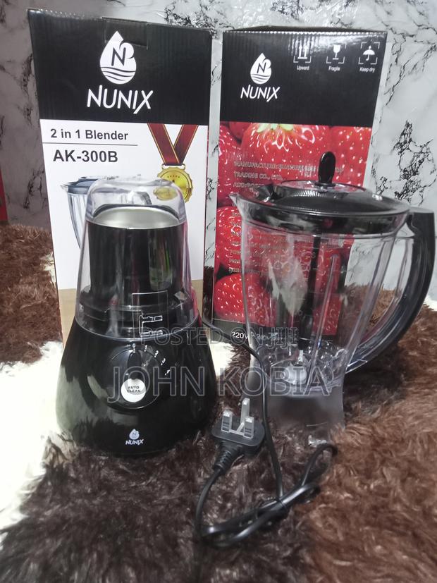 Nunix Ak-300b 2-in-1 Blender Grinder – 1.5l, 350w Motor