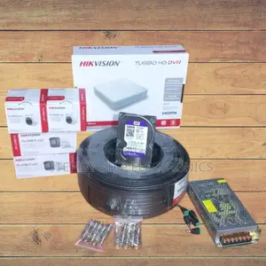 4 1080p Full Hd CCTV Cameras Kit With 50m Rg59 Cable 500gb Hard Disk