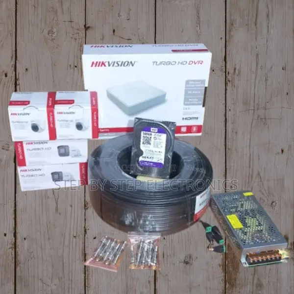Hikvision 4 Turbo Hd 1080p Nightvision CCTV Cameras System Kit Package