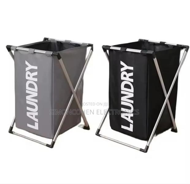 Foldable Laundry Basket With Aluminum Frame