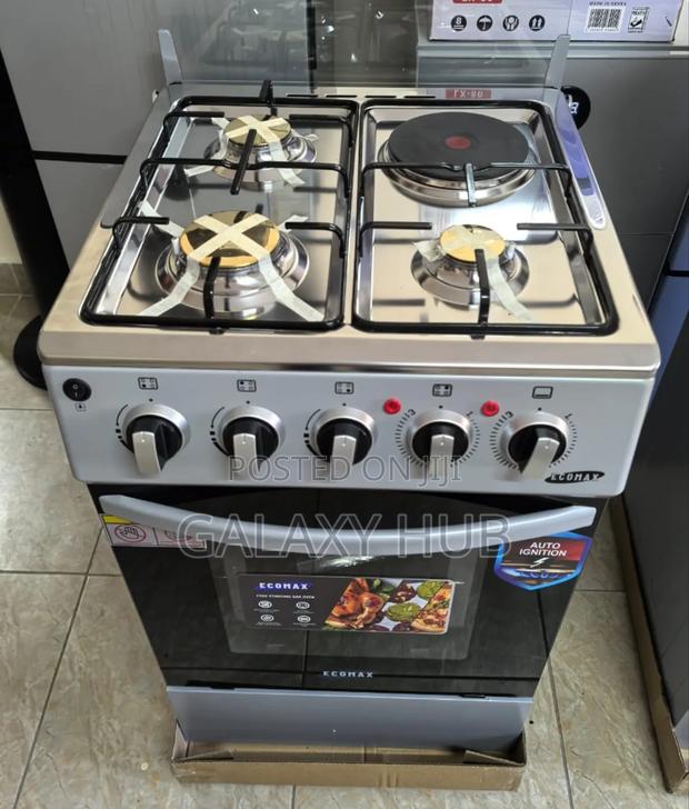 50*55 Ecomax 3+1 Standing Cooker With Electric Oven