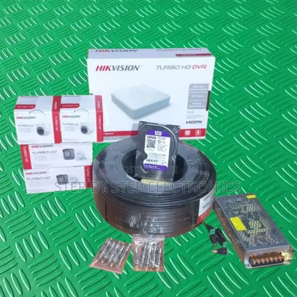 Hikvision 4 1080p Night Vision CCTV Cameras Kit With Motion Detection