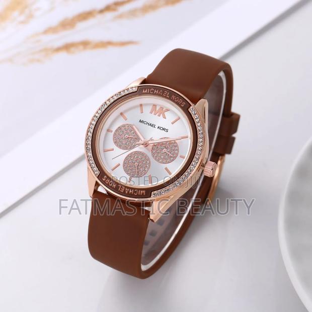 Leather Ladys Michael Kors Watch