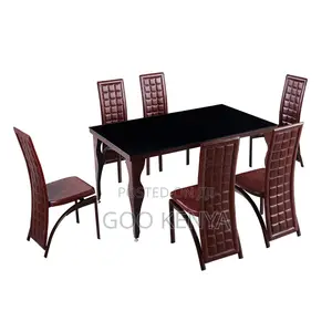 Dinning Set; 6-Seater Expandable Dining Table With Chairs
