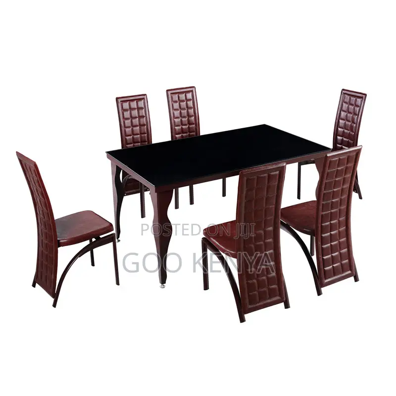 Dinning Set; 6-Seater Expandable Dining Table With Chairs