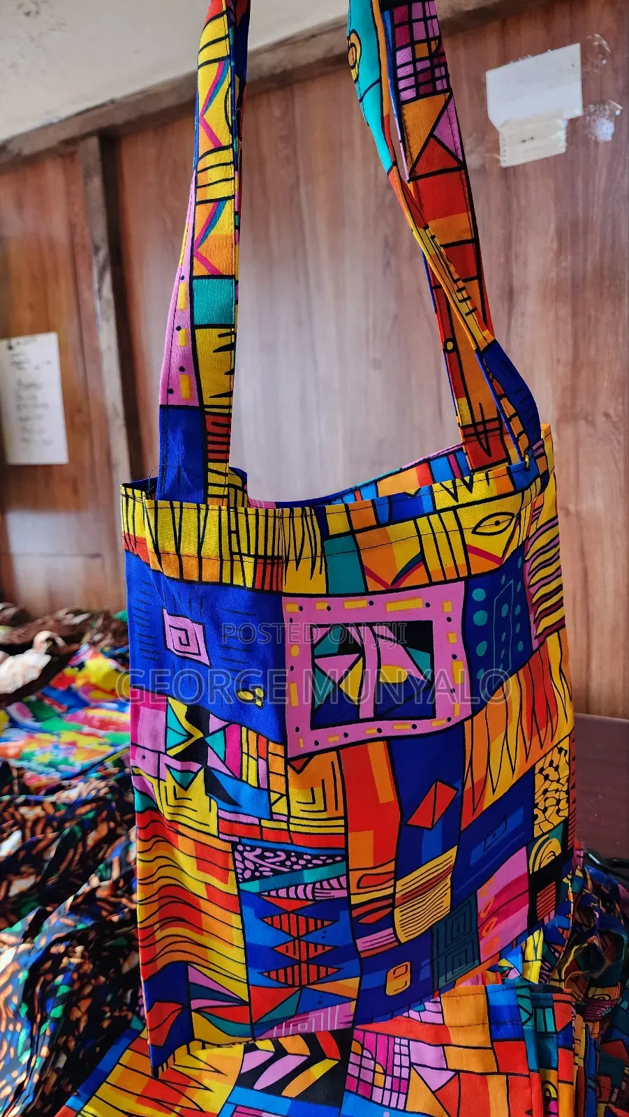 Plain Ankara Tote Bags