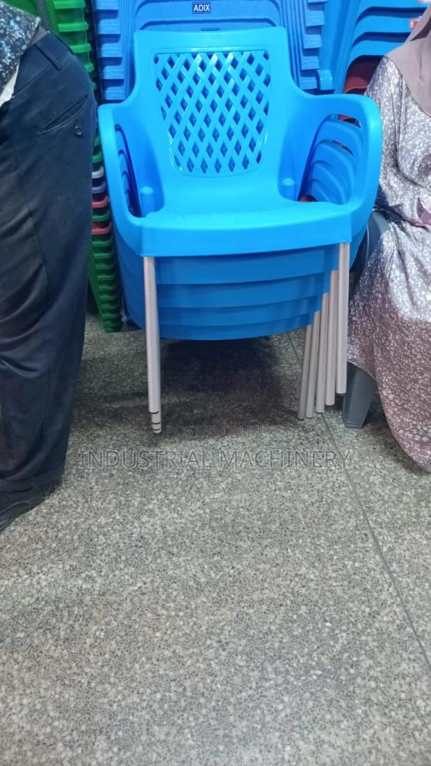 Plastic Chairs Metallic Legs - main view