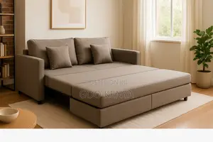 Sofa Bed; Sponge Filled Sofa Bed With Armrest