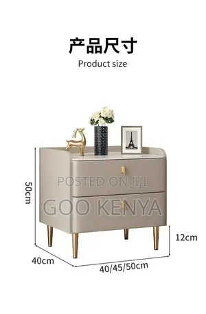 Bedside Table; Sophisticated Bedroom Wooden Drawers