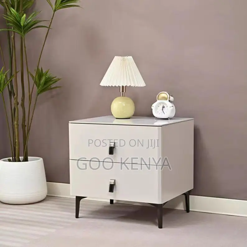 Bedside Table; Sophisticated Bedroom Wooden Drawers