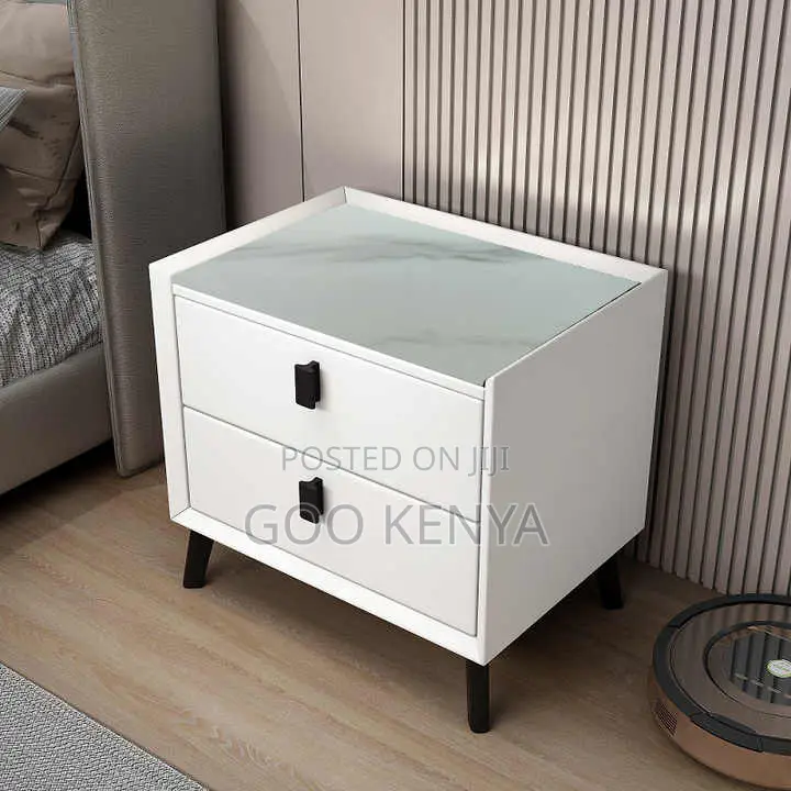 Bedside Table; Sophisticated Bedroom Wooden Drawers