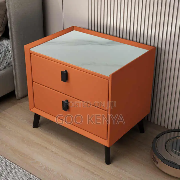 Bedside Table; Sophisticated Bedroom Wooden Drawers