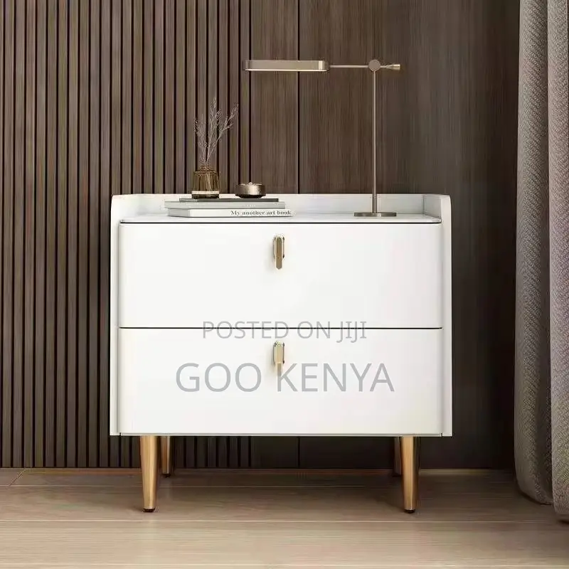 Bedside Table; Sophisticated Bedroom Wooden Drawers