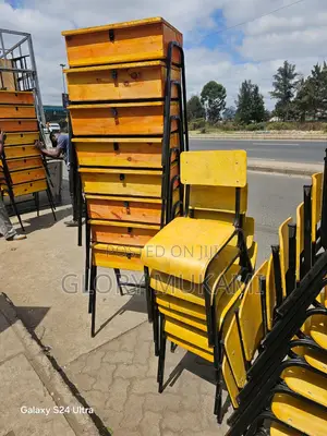 School Lockers And Chairs