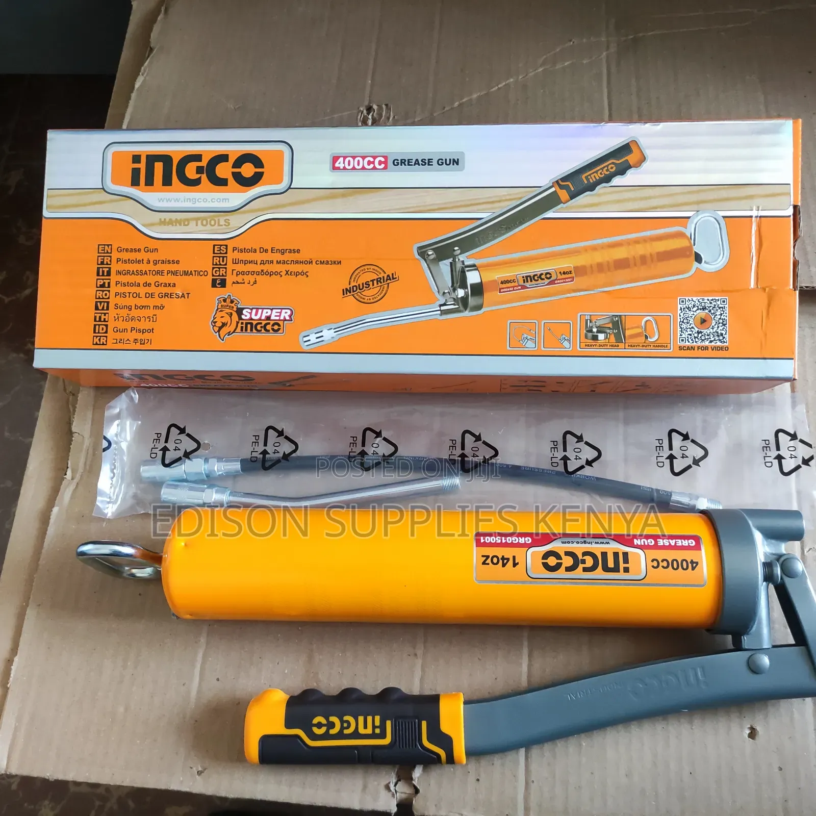 Grease Gun Ingco 400cc Heavy Duty Hand Greaser