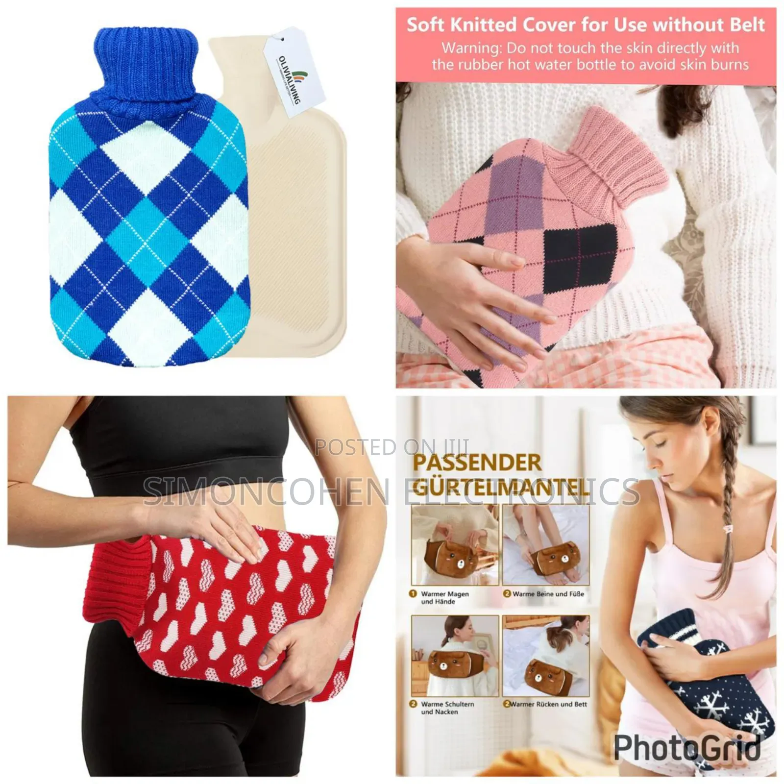Knit Cover Hot Water Bottle