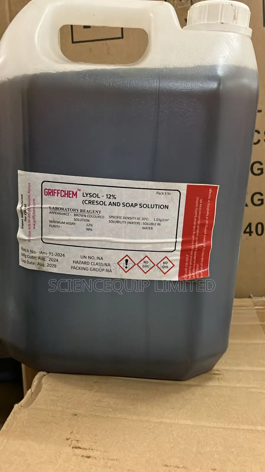 Lysol 5lt 12% L/P Griffchem