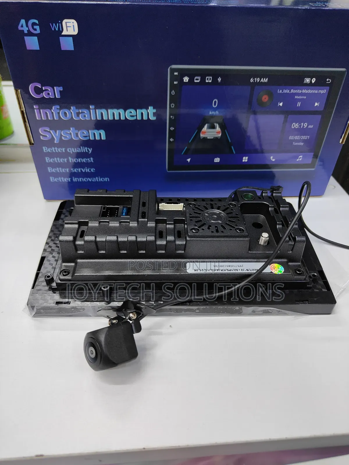 10.1 Inch Touchscreen Car Stereo With Wireless Carplay Android Screen.