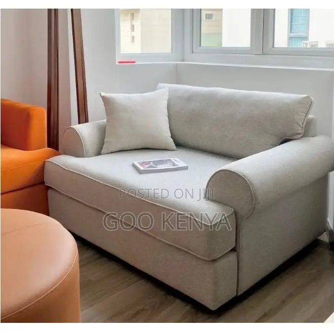 Single Seater Sofa; Modern Fabric Accent Chairs With Massage Function