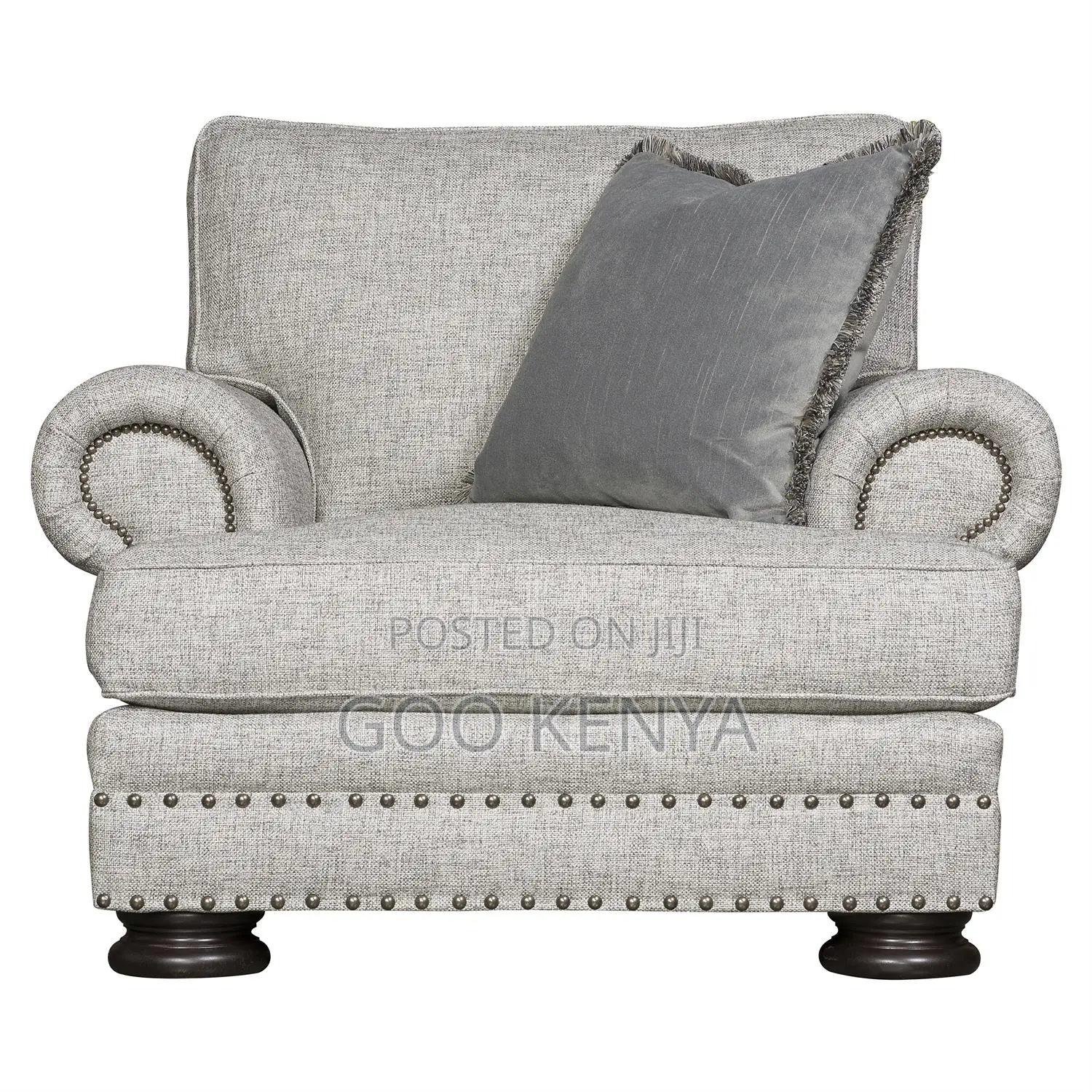 Single Seater Sofa; Modern Fabric Accent Chairs With Massage Function