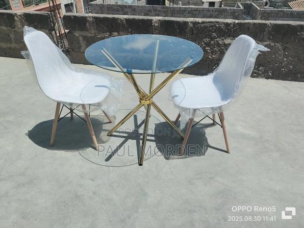 Clear Table+2 Chairs