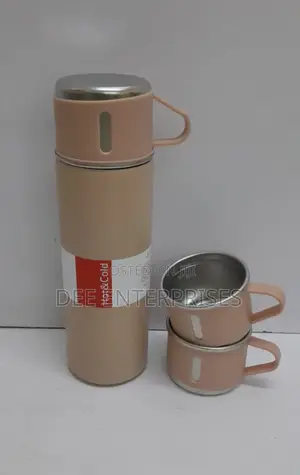 500ml Thermo Flask With 2 Extra Cups