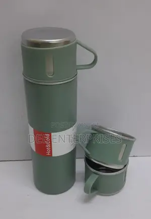 500ml Thermo Flask With 2 Extra Cups