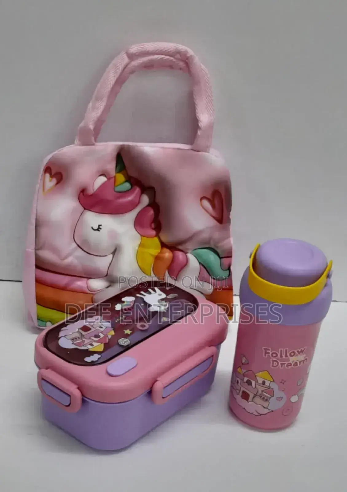 Decorative Kids Set With Insulated Lunch Bag