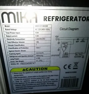 Mika 138ltr, Energy Saver, 43 Watts A++ , 6 Months Old