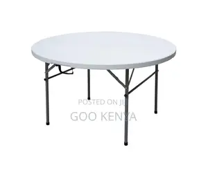 Foldable Table; Round Folding Plastic Banquet Table