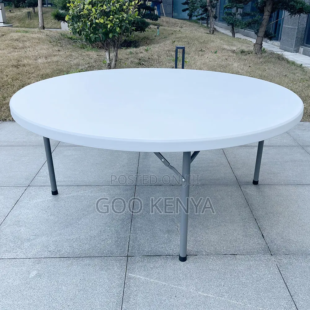 Foldable Table; Round Folding Plastic Banquet Table