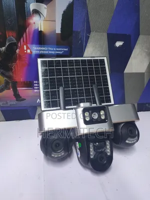 3lens 3 PTZ 3 Screens 4g Solar PTZ CCTV Surveillance Camera